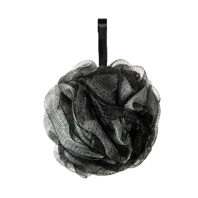 Lot trois poufs douche filet éponges bain exfoliantes… – vue 6