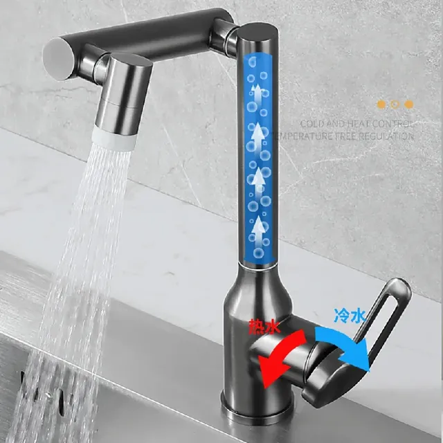 Robinet mitigeur d'eau froide et chaude en acier… – vue 4