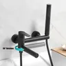 Robinet de baignoire-douche noir mat – vue 3