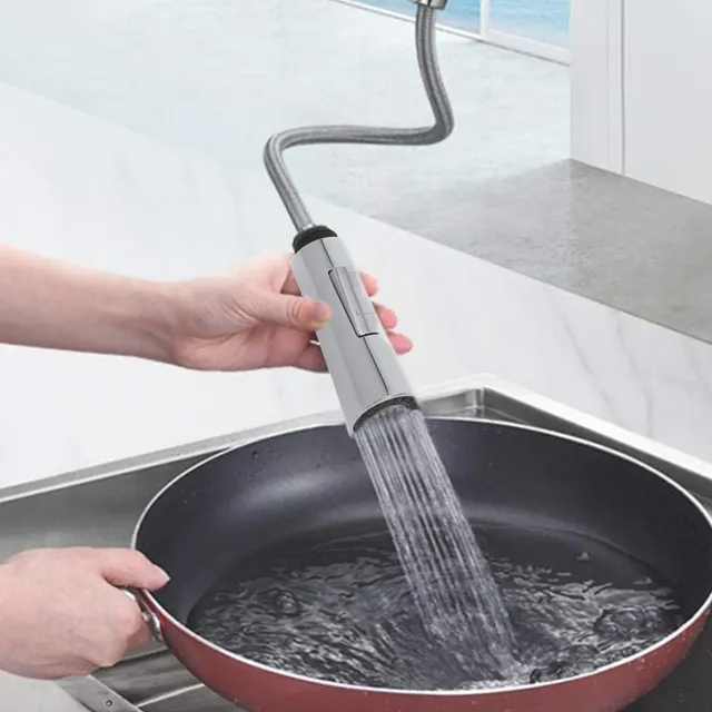 Pommeau douche robinet cuisine amovible plastique brossé… – vue 2