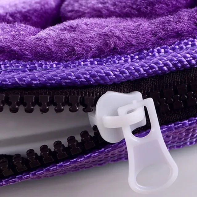 Housse siège toilette rembourrée velours microfibre… – vue 5