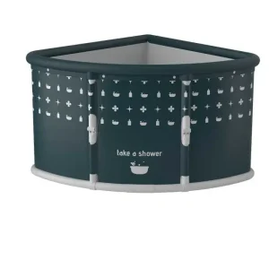 Baignoire triangulaire pour adultes et enfants, pliable à un bouton 1s, Portable sans outil, maison