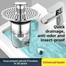 Bonde lavabo universelle antibouchage inox chromé tamis… – vue 4