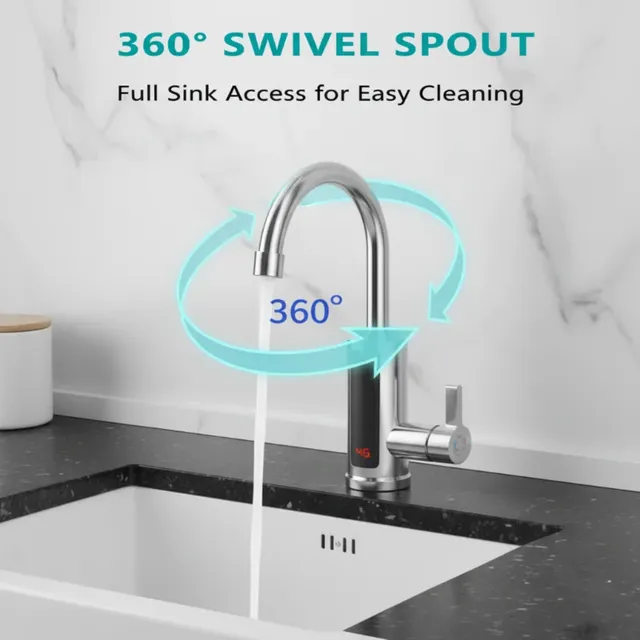 Robinet de chauffe-eau électrique instantané 300W – vue 3