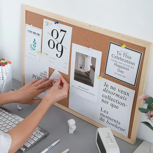Tableau décoratif avec cadre en liège – vue 3