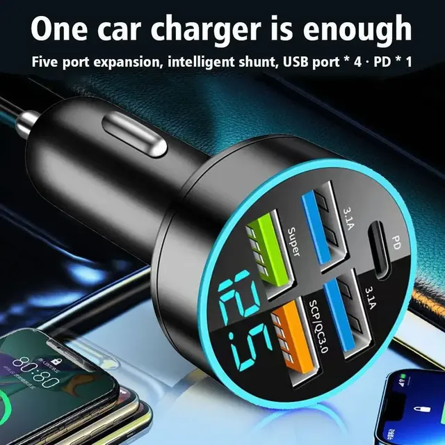 Chargeur de voiture PD 250W QC3.0 – vue 2