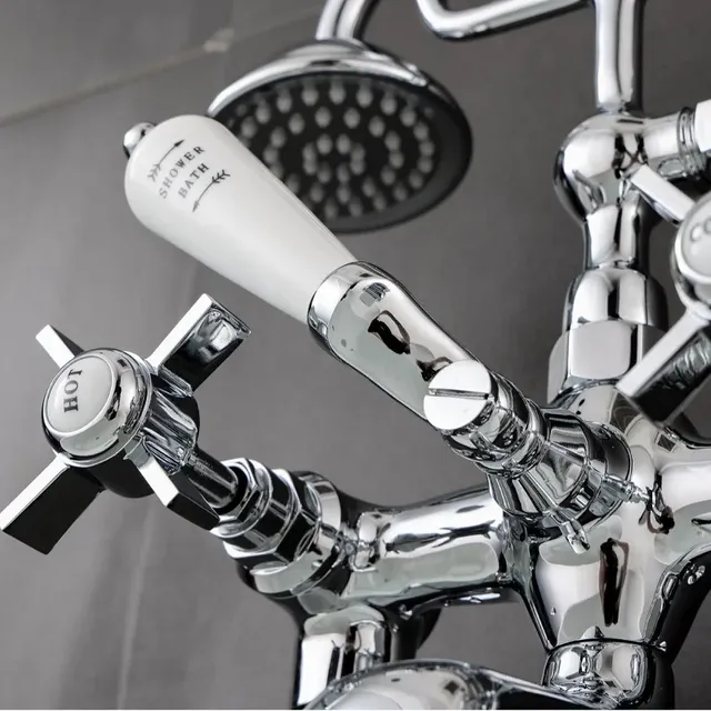 Plan de baignoire mural or/chrome – vue 5