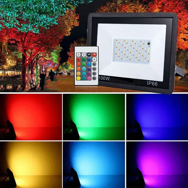 Projecteur LED RGB éclairage extérieur 220V 10W 30W 50W…