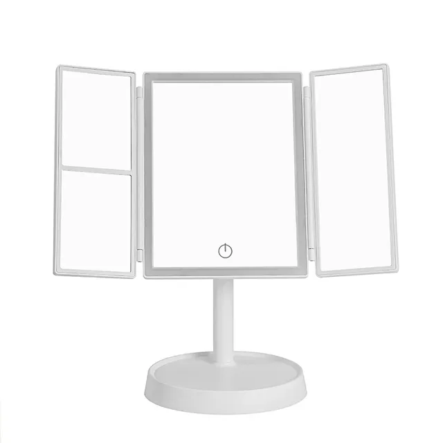 Miroir de maquillage pliable avec lumière LED – vue 6