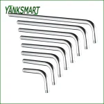 YANKSMART-Bras de Douche en Acier Inoxydable Chromé Poli, Accessoire de Luxe pour Tête Murale