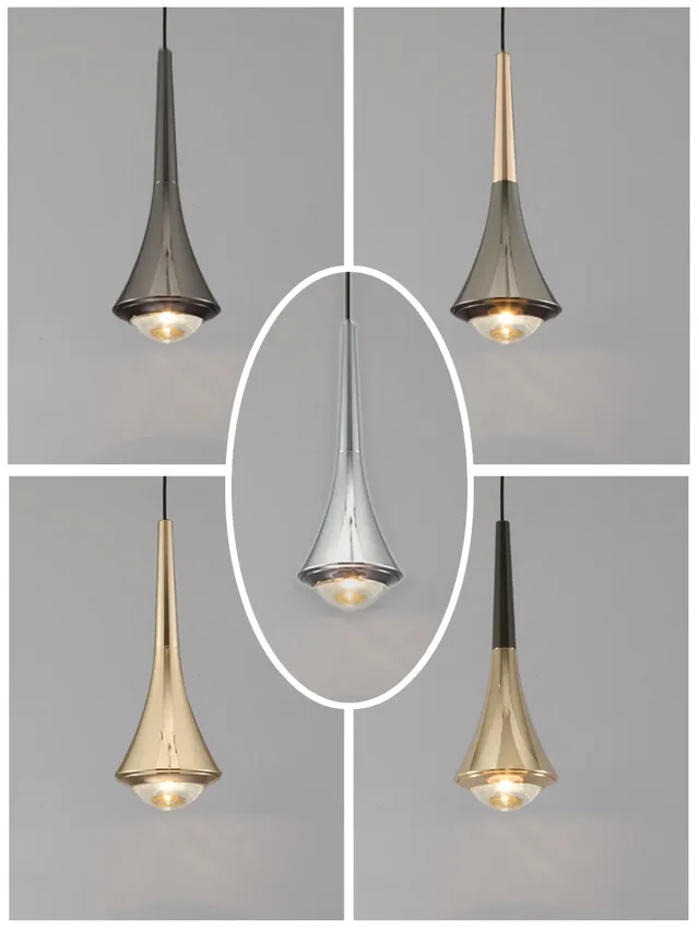 Pendentif LED lumières miroir lampe réglable en… – vue 3
