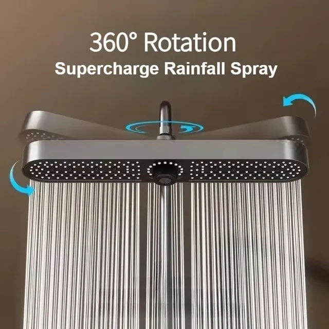 Pommeau de douche à pulvérisation de pluie haute pression