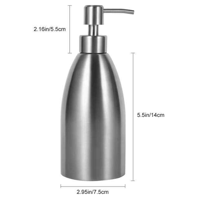 Distributeur de savon en acier inoxydable de 500ml – vue 6