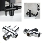 U13A Chrome plaqué douche douche tuyau dérivation