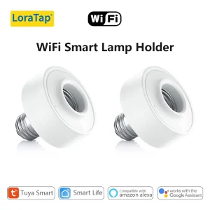 LoraTap Tuya WiFi support de lampe ampoule vie intelligente App télécommande minuterie travail Google Assistant Alexa LoraTap Tuya WiFi support de lampe ampoule vie intelligente App télécommande minuterie travail Google Assistant Alexa