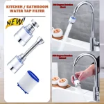 Nouveau filtre de robinet d&rsquo;eau de robinet de cuisine, filtre barboteur pour bain d&rsquo;eau dure, purificateur de Filtration, élimine le chlore, métal lourd filtré