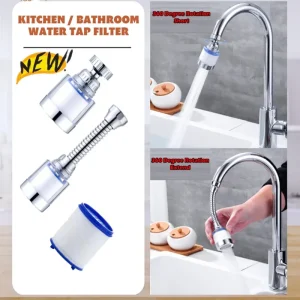 Nouveau filtre de robinet d&rsquo;eau de robinet de cuisine, filtre barboteur pour bain d&rsquo;eau dure, purificateur de Filtration, élimine le chlore, métal lourd filtré
