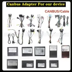 adaptateur canbus faisceau câbles multibrins multicolores connecteurs iso prises rca vidéo microjack usb auxiliaire boîtiers décodeurs abs pvc plugandplay multimédia