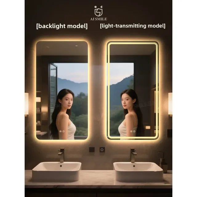 Miroir de salle de bain intelligent LED miroir de salle… – vue 2