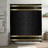 Ensemble de salle de bain de luxe noir et or – vue 3