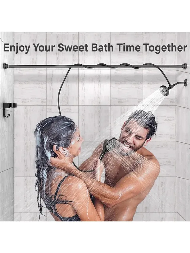 Pommeau de douche double pour couples : pomme de douche… – vue 3