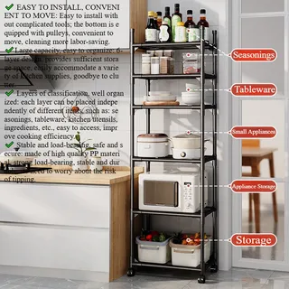 Étagère de cuisine à 6 niveaux