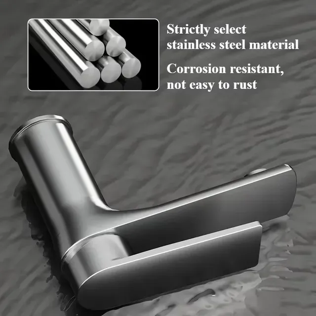 Robinet d'eau froide et chaude en acier inoxydable – vue 7