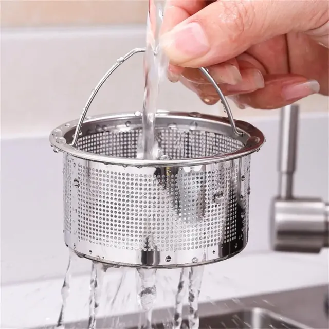 Filtre évier acier inoxydable renforcé perforé poignée…