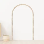 Arc mural en bois décor panneau mural en bois moderne festonné garniture murale Accent bricolage arc en bois en forme de cadre en bois festonné