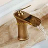 Robinet lavabo cascade laiton massif finition bronze… – vue 5