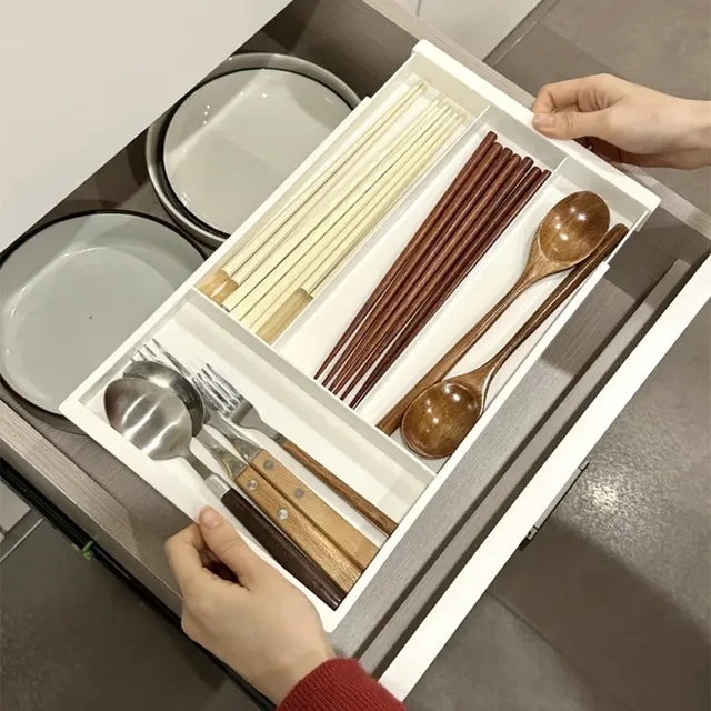 Organisateur tiroir extensible portable plastique PP… – vue 2