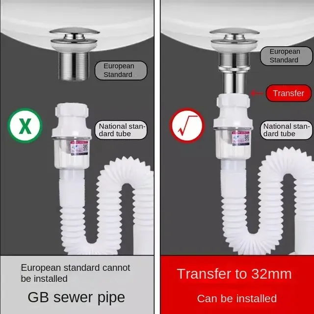 Piège à bouteilles de lavabo – vue 3