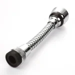 360 °   Extension de robinet Flexible, évier de cuisine pliable, matériau de fixation de tête de pulvérisation: acier inoxydable + couleur argent ABS