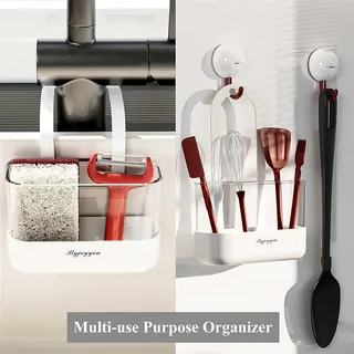 Organisateur évier robinet support éponges brosses transparent…