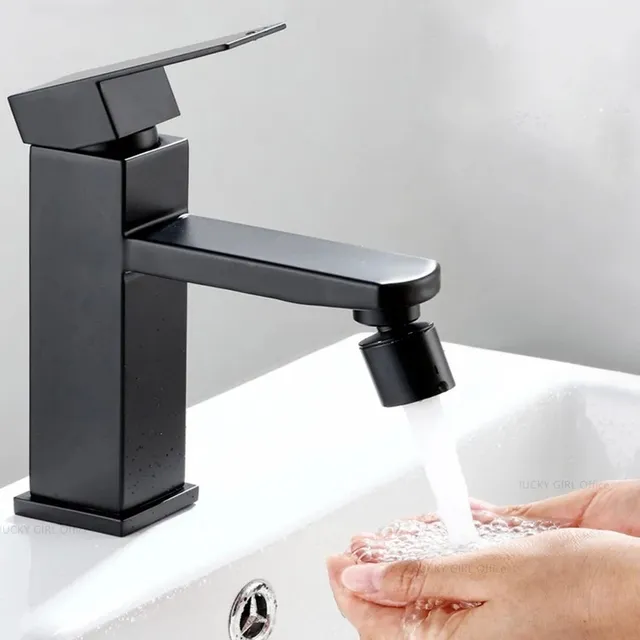 Buse de robinet de lavabo à 2 modes en laiton – vue 4