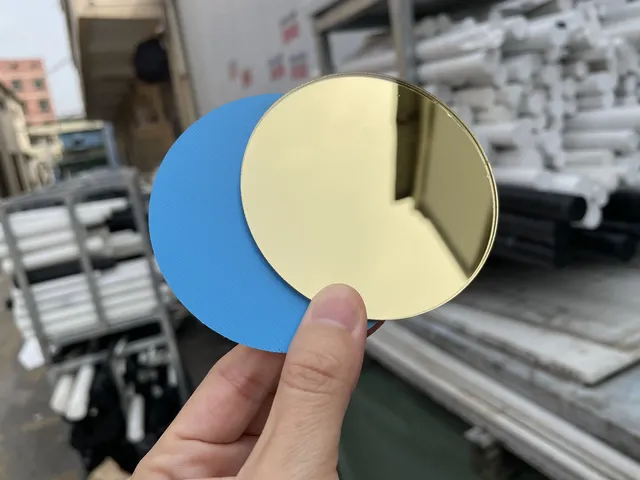 Mini miroirs ronds inachevés en argent – vue 6