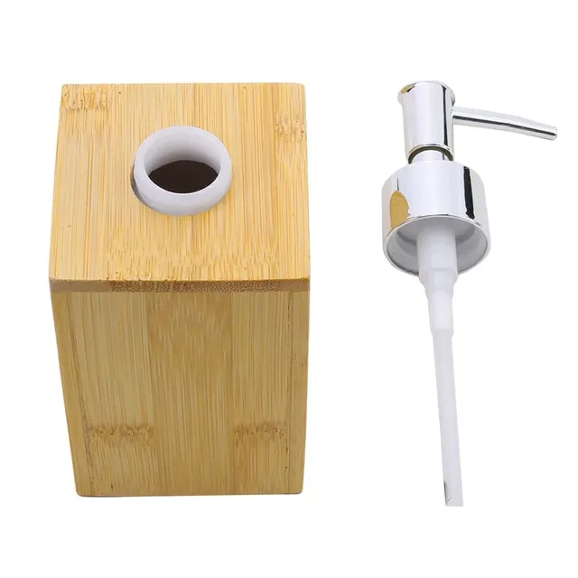 Distributeur savon liquide bambou pompe chromée… – vue 6