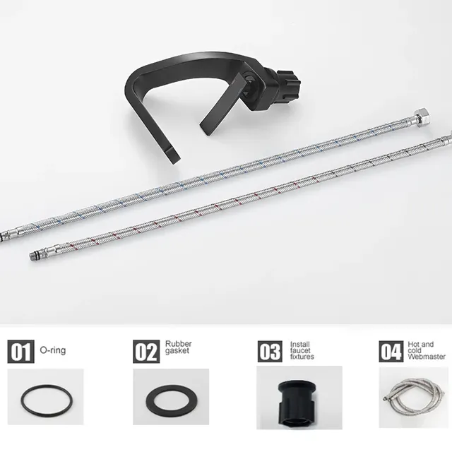 BAKALA robinet de lavabo cascade froide et chaude – vue 7