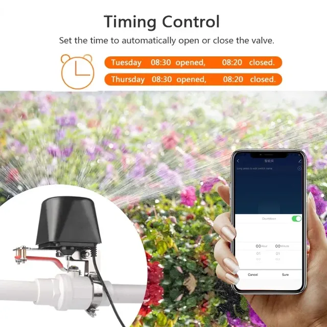 Tuya-Vanne d'eau intelligente WiFi – vue 4