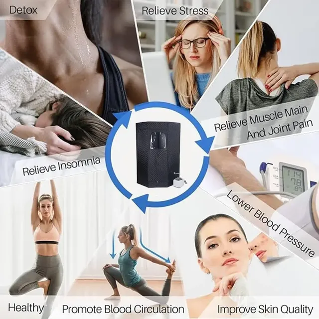 Tente de sauna à vapeur portable 3L - Spa domestique… – vue 5