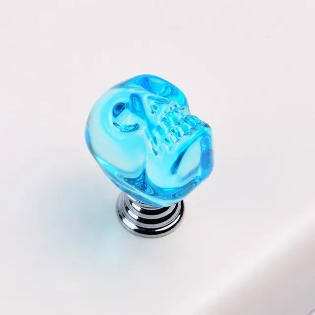 Bouton en cristal poignées en forme de crâne poignées de… – vue 4