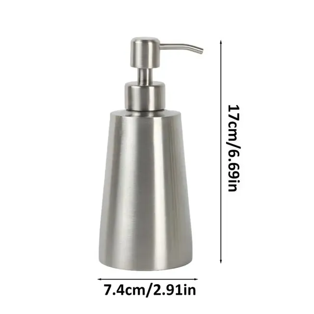 Distributeur de savon liquide en acier inoxydable de 350ml – vue 6