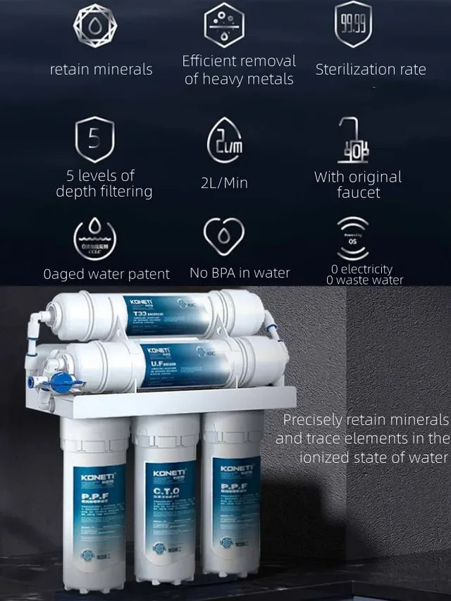 5 étapes filtre à eau purificateur ménage nettoyeur… – vue 3