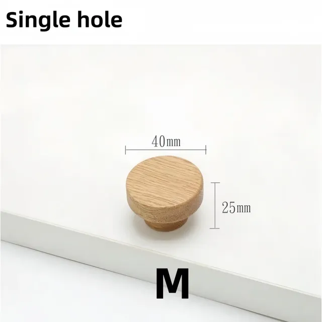 1Pc noyer meubles en bois poignée tiroir boutons… – vue 6
