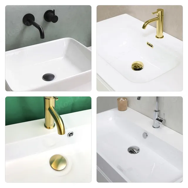 Évier de lavabo multicolore rond Pop-Up – vue 5