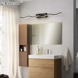 HOLED-Applique Murale pour Miroir, Éclairage Nik, 40/60/80/100cm de Long, Chambre à Coucher, Salle de Bain, Cuisine, Chaussures