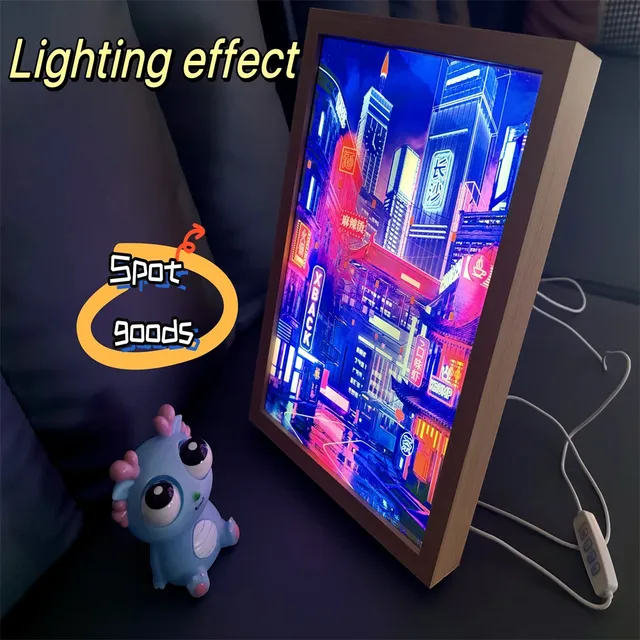 Peinture lumineuse miroir LED personnalisée – vue 3