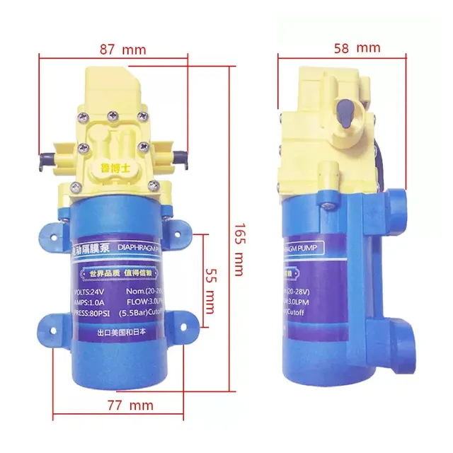 Pompe diaphragme électrique 24 volts surpression eau… – vue 6