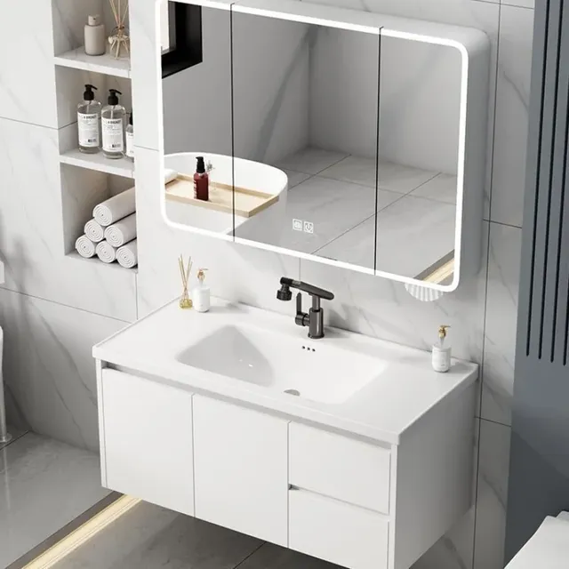 Miroir moderne salle de bain armoire porte conceptions… – vue 4