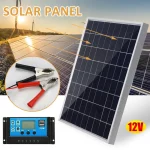 Kit de panneau solaire pour la maison, cellule solaire aste extérieure portable, alimentation USB polycristalline, te12V abaissé, 300W, 500W